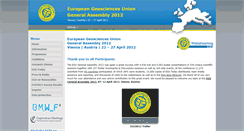 Desktop Screenshot of egu2012.eu